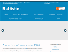 Tablet Screenshot of informaticabattistini.it